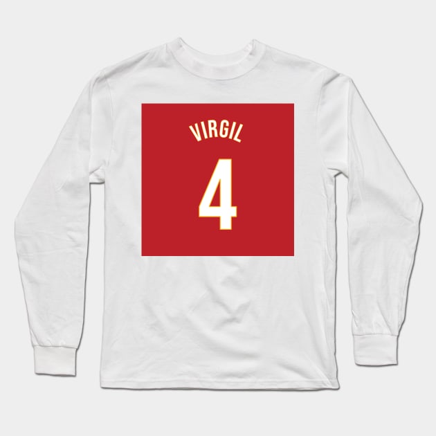 Virgil 4 Home Kit - 22/23 Season Long Sleeve T-Shirt by GotchaFace